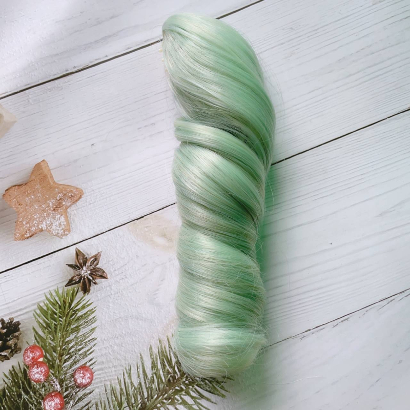 Duga kovrčava perika s ravnim šiškama, korejski stil, vlakna otporna na toplinu, porijeklo Zhejiang