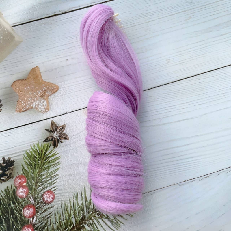 Duga kovrčava perika s ravnim šiškama, korejski stil, vlakna otporna na toplinu, porijeklo Zhejiang