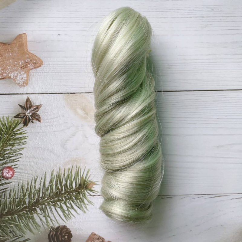 Duga kovrčava perika s ravnim šiškama, korejski stil, vlakna otporna na toplinu, porijeklo Zhejiang