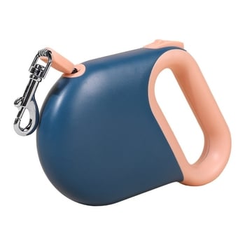 Lesă de câine retractabilă — material ABS, pentru plimbări în aer liber