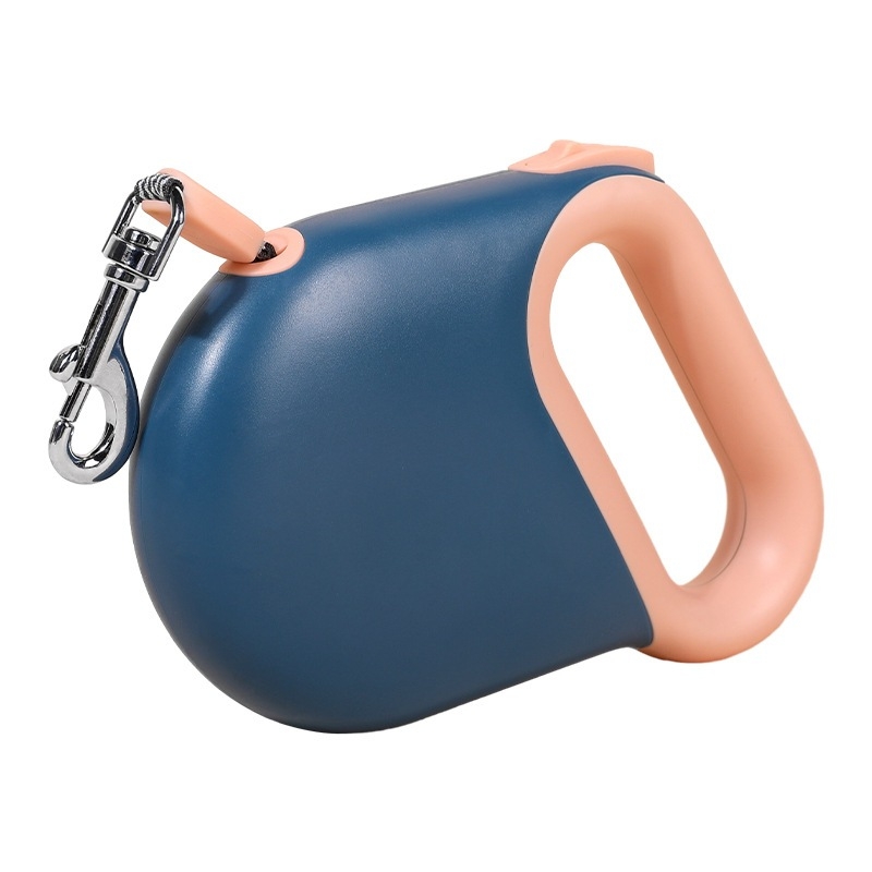 Lesă de câine retractabilă — material ABS, pentru plimbări în aer liber