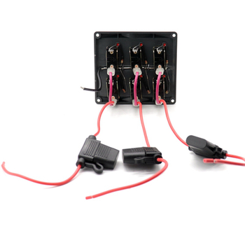 IZTOSS SP6001 6‑pozicijski prekidač panel za automobil, RV i pomorsku upotrebu uz identifikacijsku naljepnicu 12V/24V