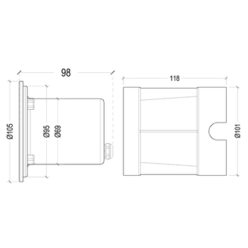 5W вградена LED подводна лампа за басейн, четири проводника, IP68, неръждаема стомана, 12/24V