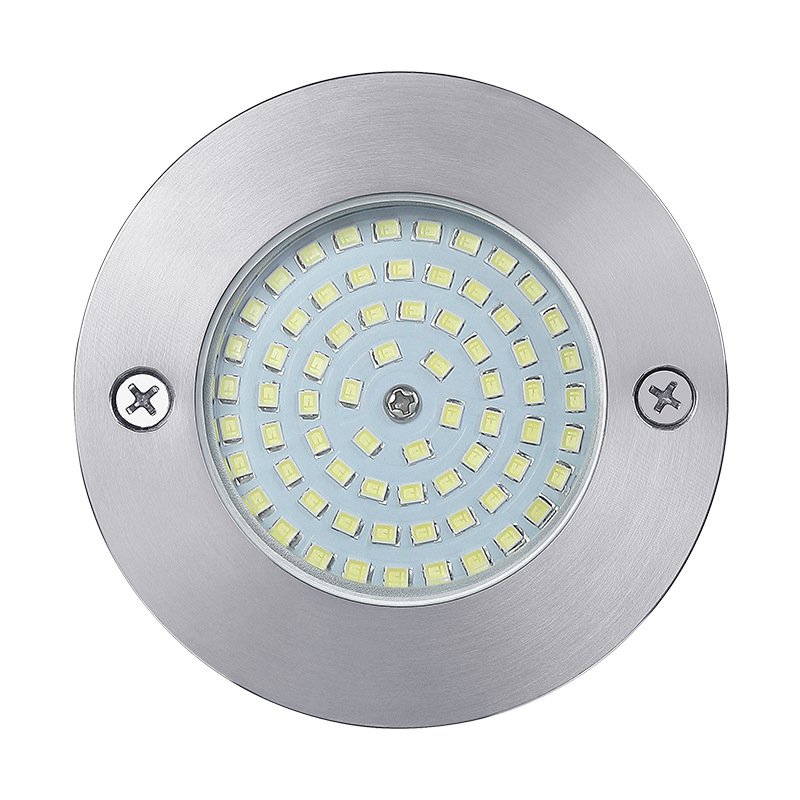 5W вградена LED подводна лампа за басейн, четири проводника, IP68, неръждаема стомана, 12/24V