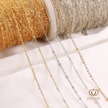 Bakreni lanac s klips maticama, elektroplatirano, Autonomy marka, ručna izrada, produženi lanac