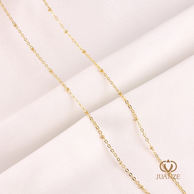 Bakreni lanac s klips maticama, elektroplatirano, Autonomy marka, ručna izrada, produženi lanac