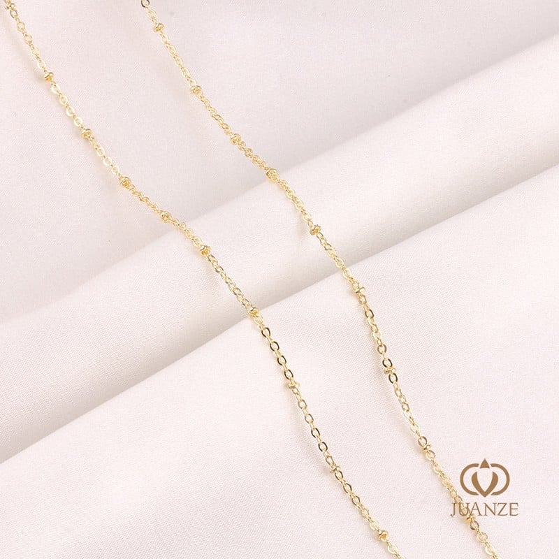 Bakreni lanac s klips maticama, elektroplatirano, Autonomy marka, ručna izrada, produženi lanac