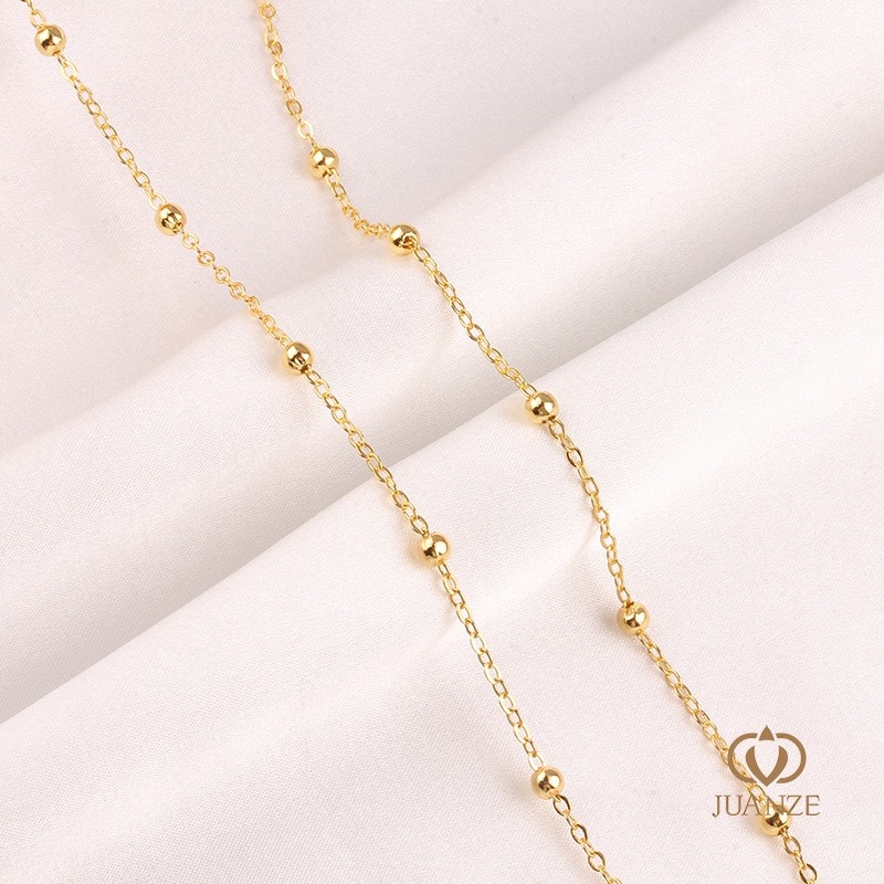 Bakreni lanac s klips maticama, elektroplatirano, Autonomy marka, ručna izrada, produženi lanac