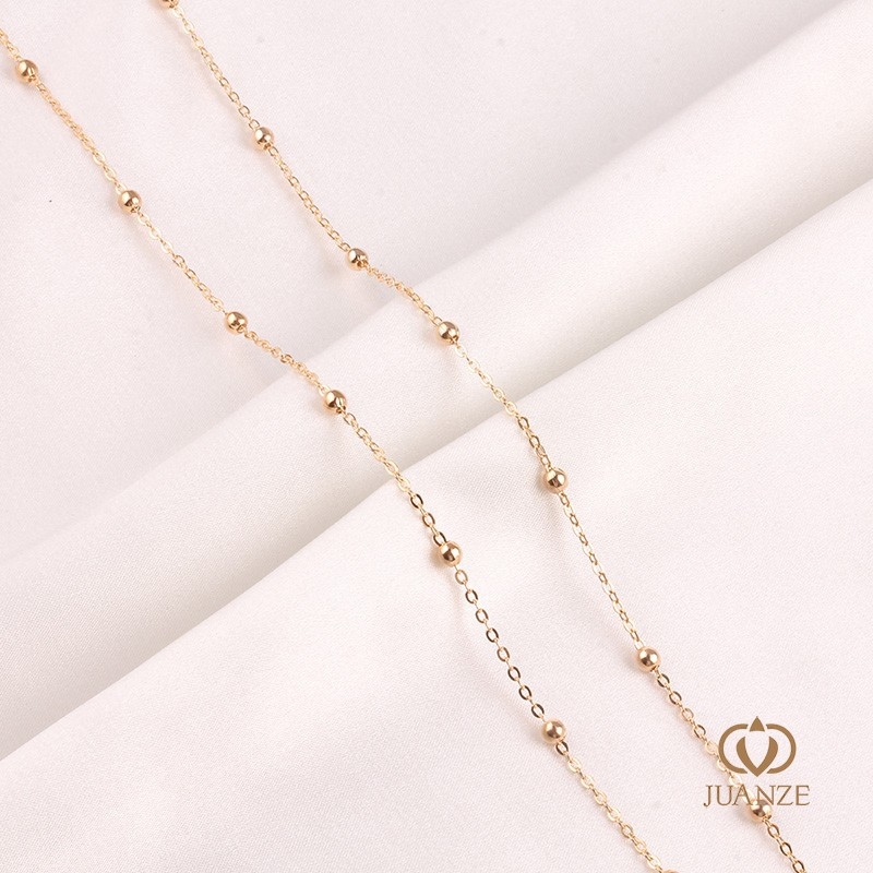 Bakreni lanac s klips maticama, elektroplatirano, Autonomy marka, ručna izrada, produženi lanac