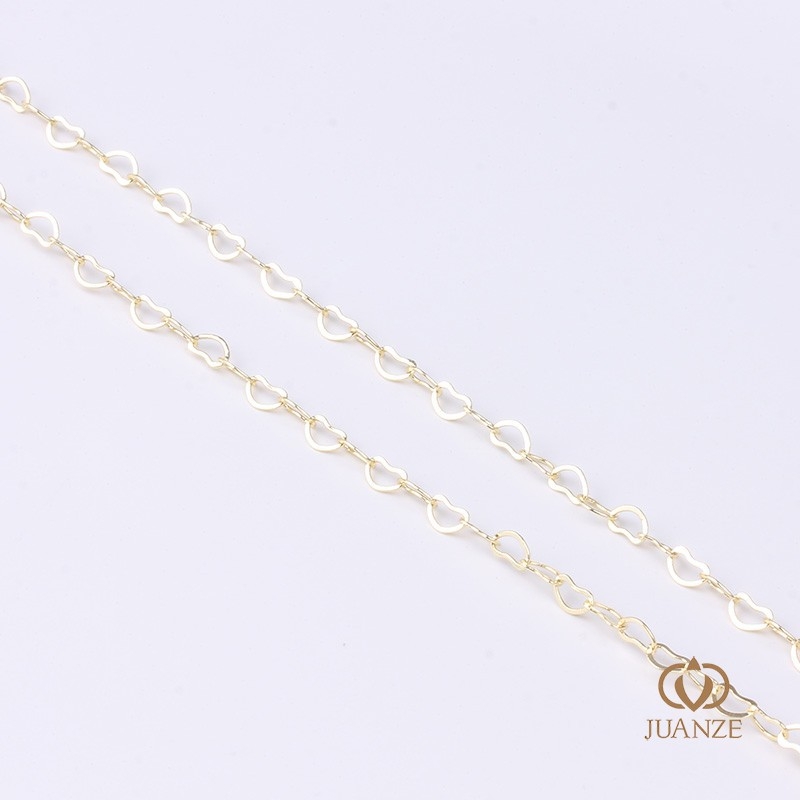 Bakreni lanac s klips maticama, elektroplatirano, Autonomy marka, ručna izrada, produženi lanac