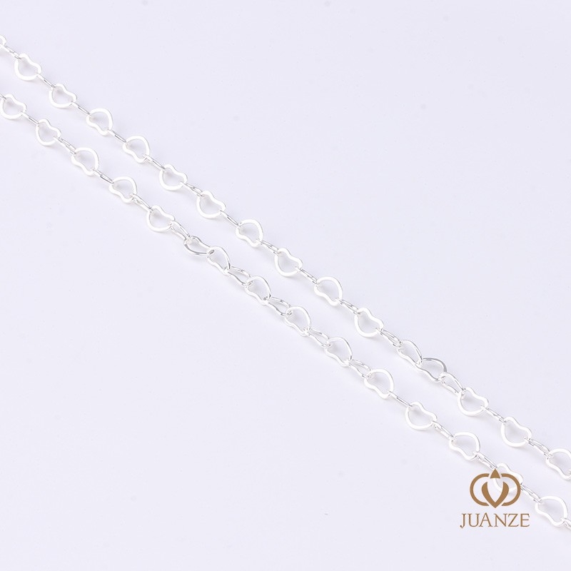 Bakreni lanac s klips maticama, elektroplatirano, Autonomy marka, ručna izrada, produženi lanac