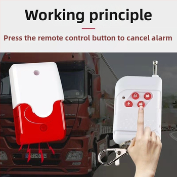 Dimni alarm za kamione RA-103WX, 5V, 360° detekcija, bežični, domet 50 m