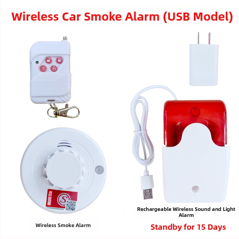 Dimni alarm za kamione RA-103WX, 5V, 360° detekcija, bežični, domet 50 m