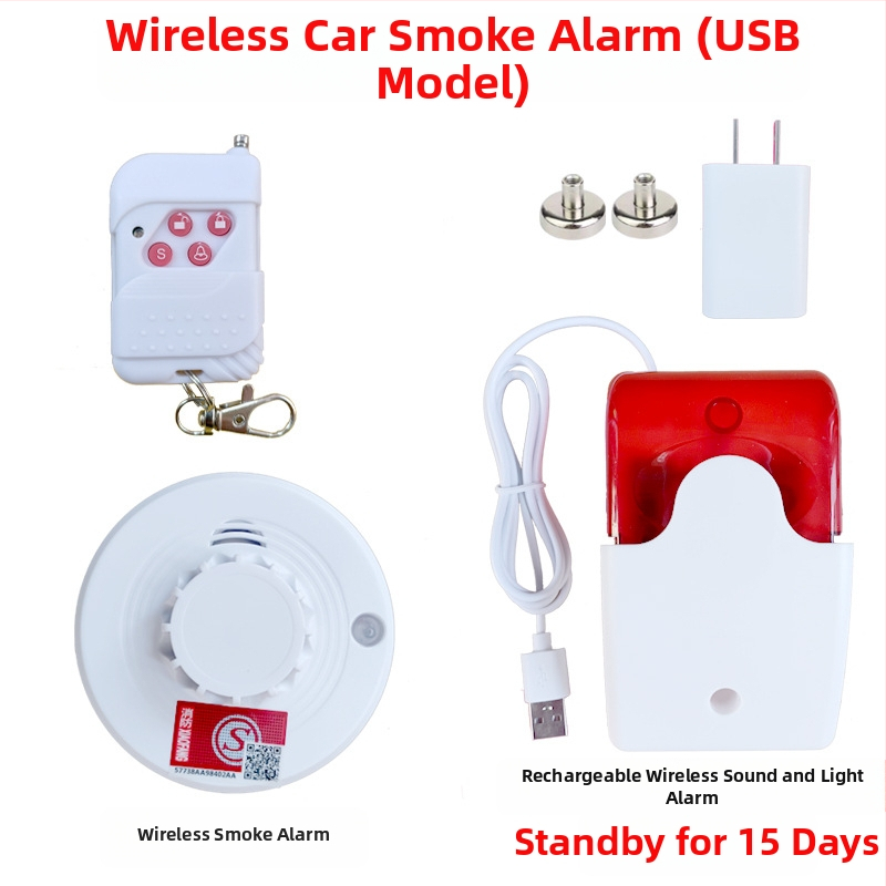 Dimni alarm za kamione RA-103WX, 5V, 360° detekcija, bežični, domet 50 m