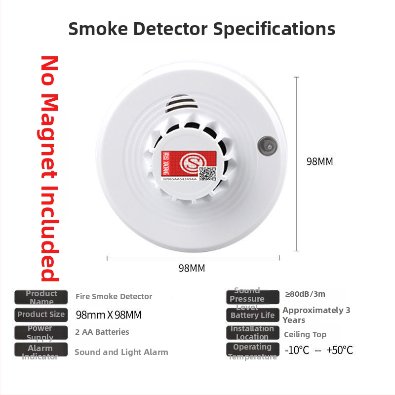 Dimni alarm za kamione RA-103WX, 5V, 360° detekcija, bežični, domet 50 m