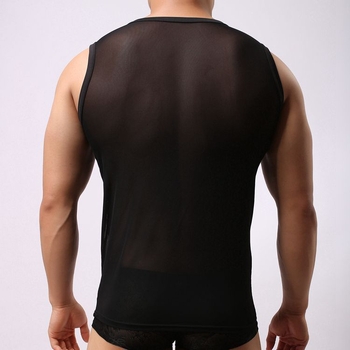 Muška mrežasta bezrukavna vest od najlona, korejski stil, 2016