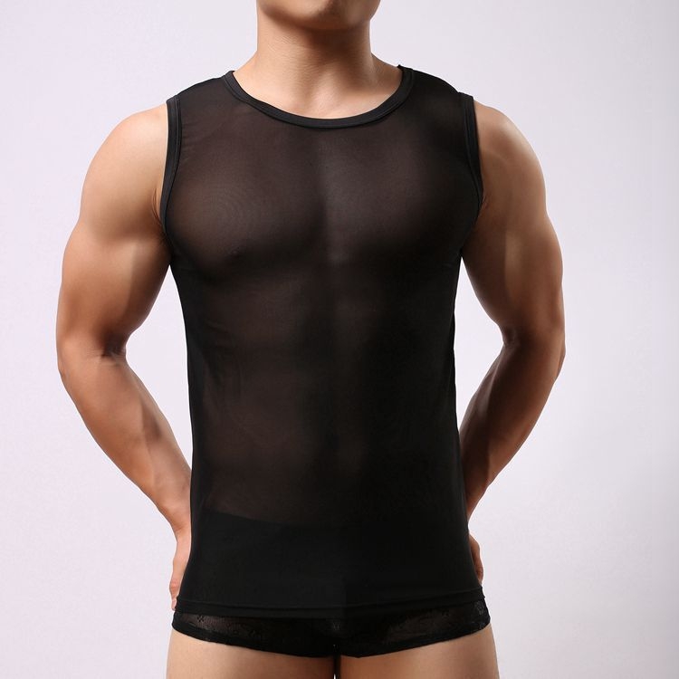 Muška mrežasta bezrukavna vest od najlona, korejski stil, 2016