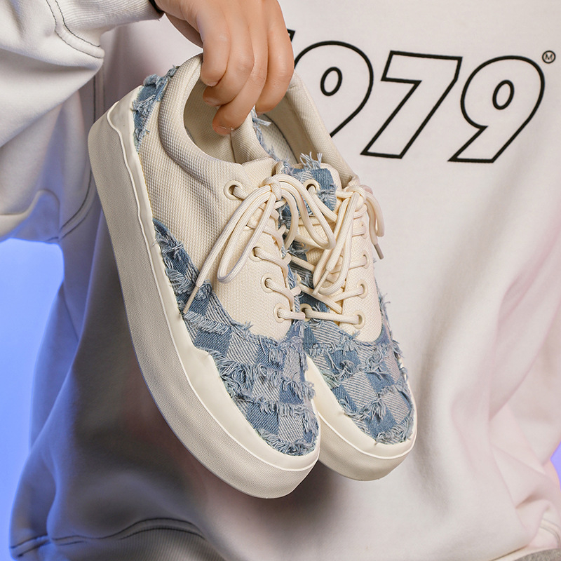 AFANTING X137 Kanvas tenisice za unisex – udobne svakodnevne tenisice s vezicama, platneni gornji dio i gumeni đon