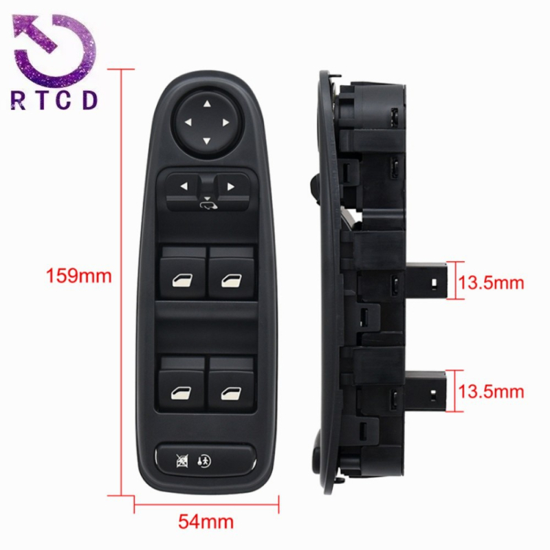 Glavni prekidač za električne prozore RTCD 6554.YH 6554YC za Citroën C4 Picasso MPV