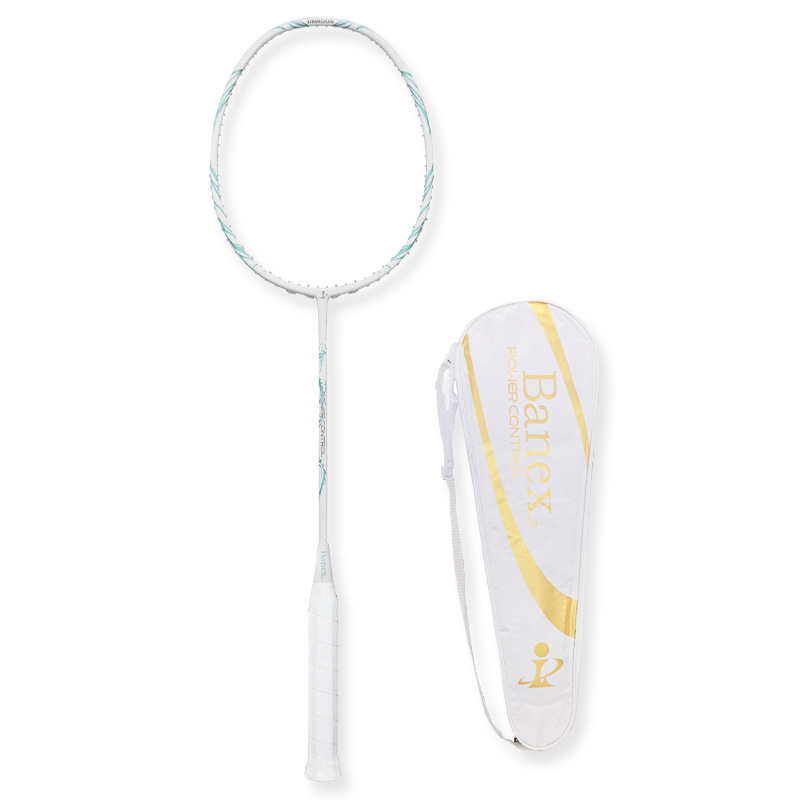 Raketa za badminton, okvir od karbonskih vlakana, ultra lagana 75–79 g, cijela karbonska konstrukcija, držač G5, ravni vrat, ofenzivni stil igre za amatere i srednje napredne igrače