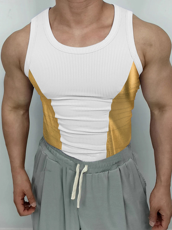 Спортен жилет за тренировки, свободна кройка, модел: райета, 95% полиестер, прав долен край, подходящ за упражнения