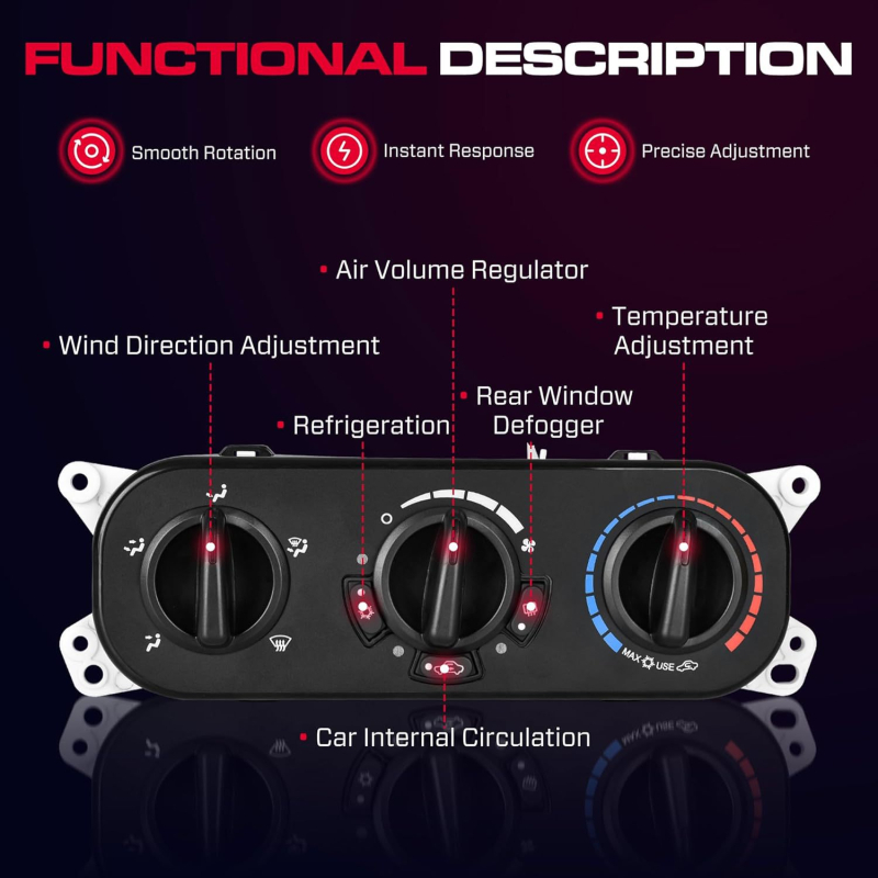 Modul grijanog upravljanja za Jeep Wrangler – Panel kontrole klimatizacije, Model 55111840AE, Marka XCLPF