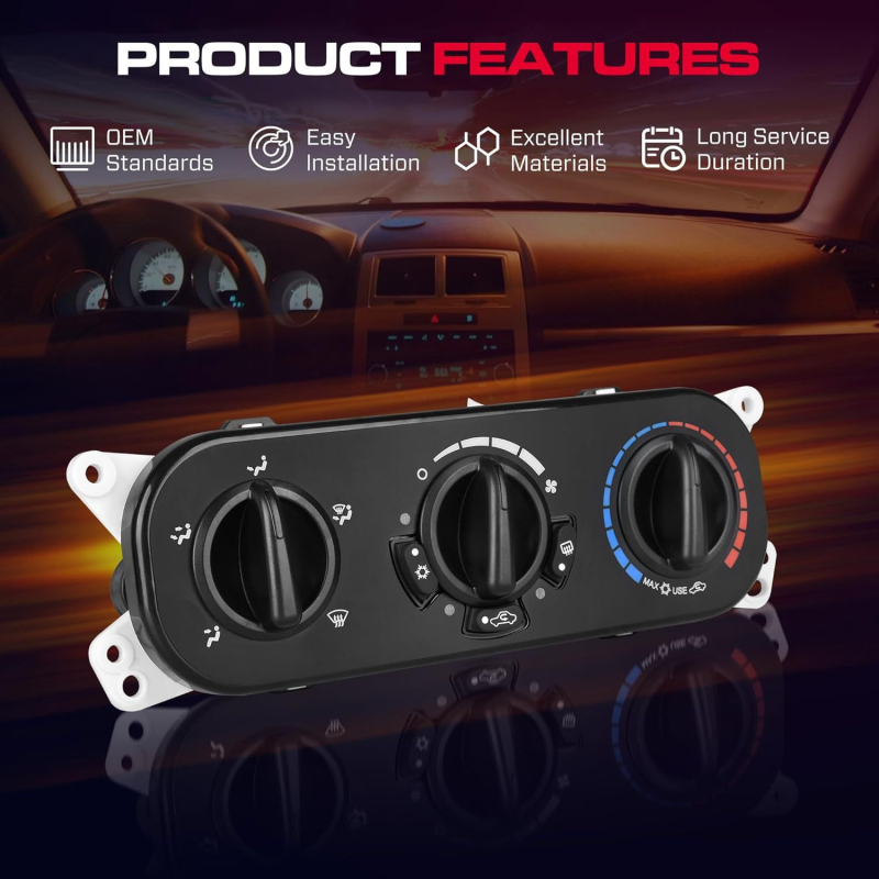 Modul grijanog upravljanja za Jeep Wrangler – Panel kontrole klimatizacije, Model 55111840AE, Marka XCLPF