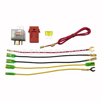 Hao Rui kabelski snop za klakson automobila i motocikla – universalno, 12V/24V, s relejem
