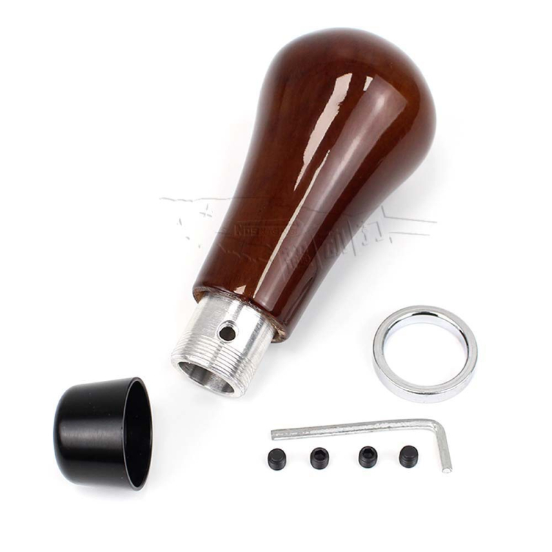 Cap de schimb universal din lemn de piersic și aliaj de aluminiu, model Peach wood gear head, marca JXR