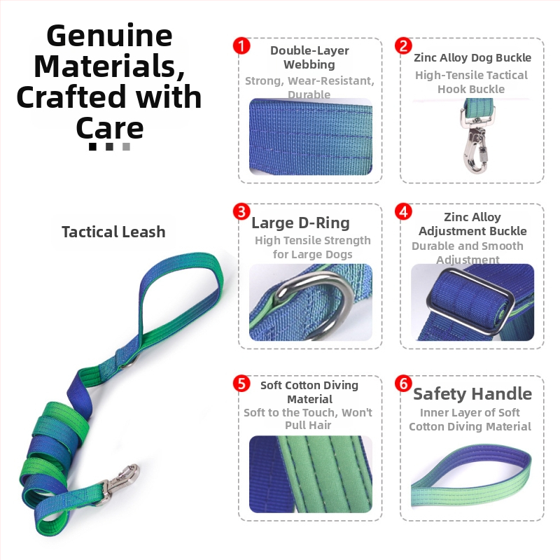 Hamă și lesă pentru câini, gradient din nailon, Brand Lardeau, Material: nailon, Origine: Guangdong, Lungime fixă