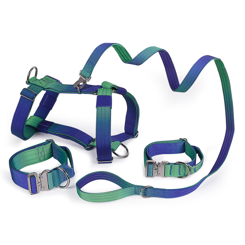 Hamă și lesă pentru câini, gradient din nailon, Brand Lardeau, Material: nailon, Origine: Guangdong, Lungime fixă