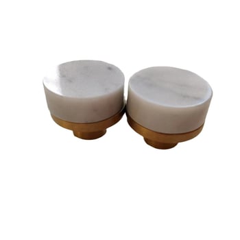 Hanxiang mâner rotund din marmură pentru dulapuri, uși și sertare – stil lux lejer