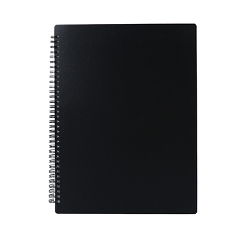 PP folder za note, više-straninski, prozirna kopča, tiskanje logotipa i prilagodba