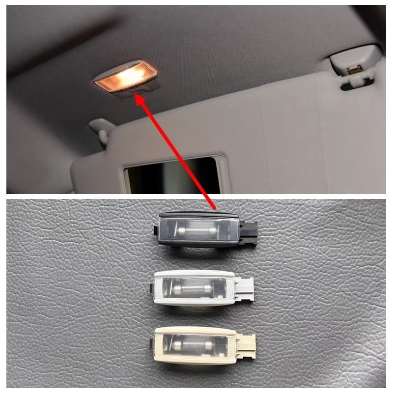Unutarnje kupolno svjetlo automobila s ogledalom za šminkanje i lampom za čitanje, 12V halogena, kompatibilno s Passat, Tiguan, Sagitar, Magotan, Kunzhong