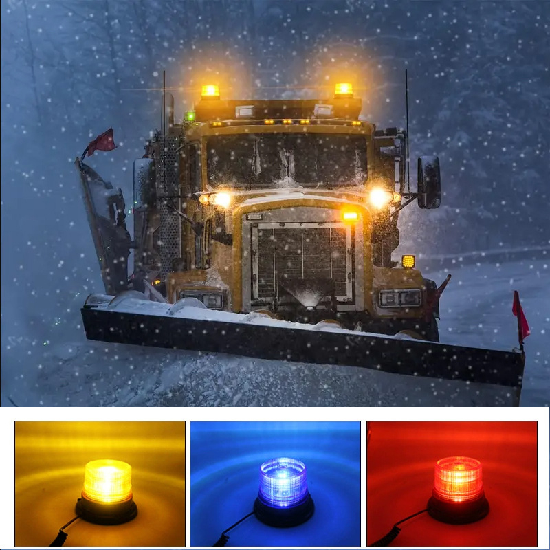 LED krovsko svjetlo za vozila Little Yellow Light 12LED – snaga 12W, napajanje 12–24V, svjetlosni tok 3000 lm, kućište PC