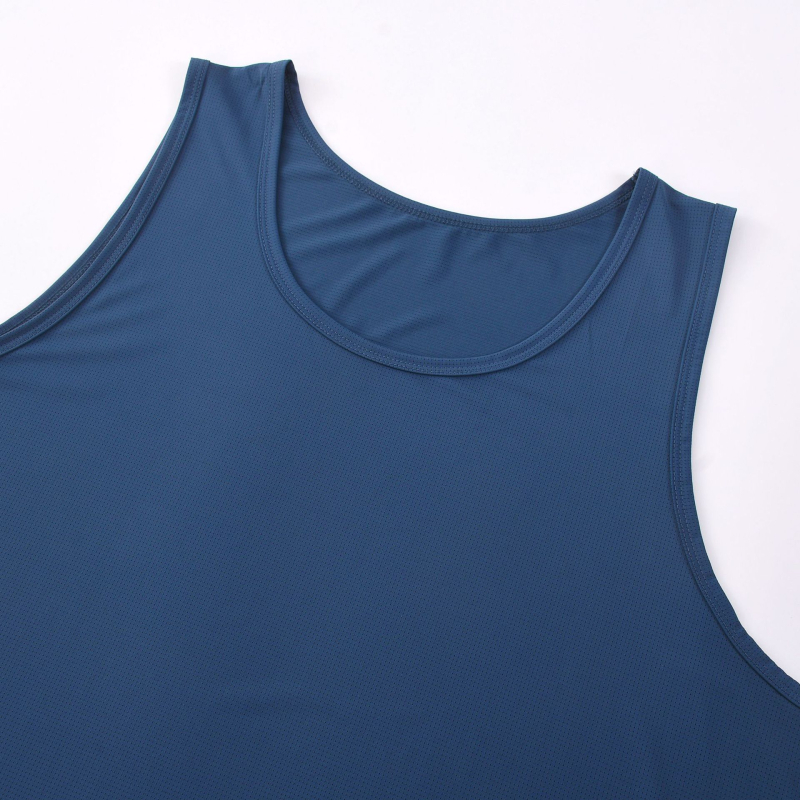 Мъжки спортен потник за препятствия — нейлонова смес (92% нейлон), дишаща мрежеста материя, абсорбира потта, бързосъхнещ