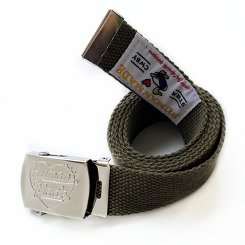 Platneni pojas s metalnom kopčom, motiv srce-patka, glatko kopčanje, širina 2-4 cm, japanski stil streetwear za muškarce i žene