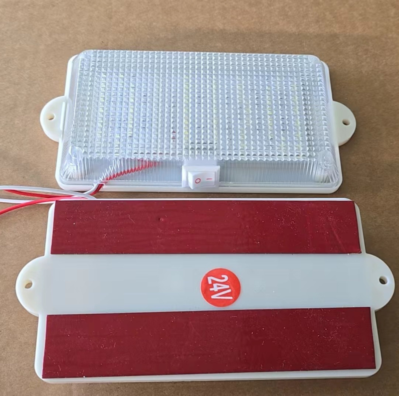 LED автомобилно вътрешно осветление – таванна лампа за фургон и товарен автомобил, 24V, 5000 lm, модел 123