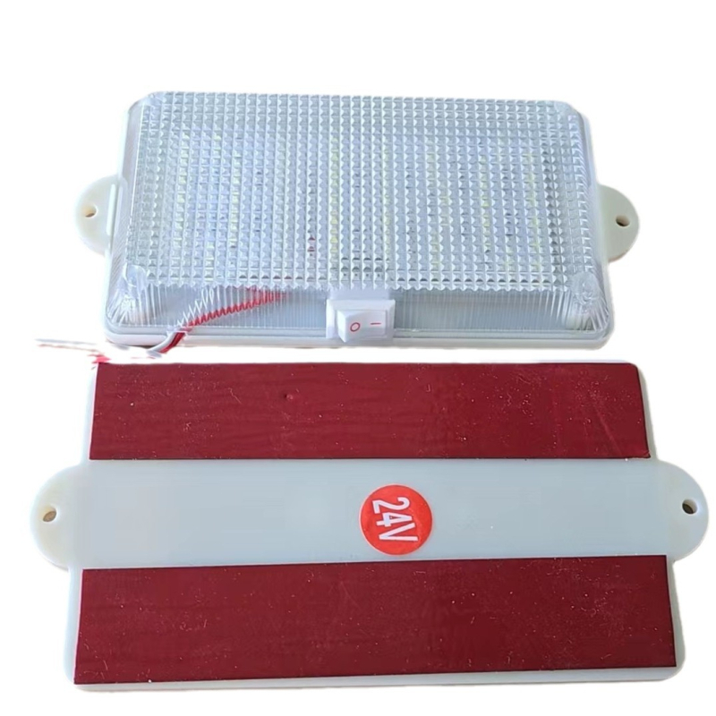 LED автомобилно вътрешно осветление – таванна лампа за фургон и товарен автомобил, 24V, 5000 lm, модел 123