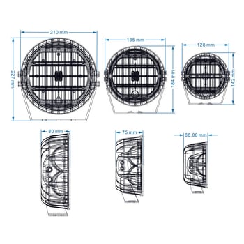 LED svjetlo za krov off-road vozila, SG15K-GB-D3; 60/100/200W; 6000lm; 10–30V; aluminijsko kućište