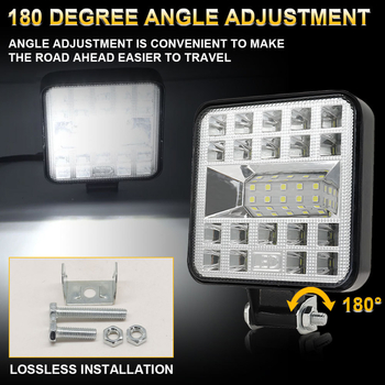 LED radna svjetiljka za auto, aluminijska legura, 12-24V, 800 lm, 6000K