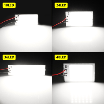 Unutarnja LED COB plafonska svjetiljka za automobil, 12V, 3W, 36 lm, dvostruka vrh T10