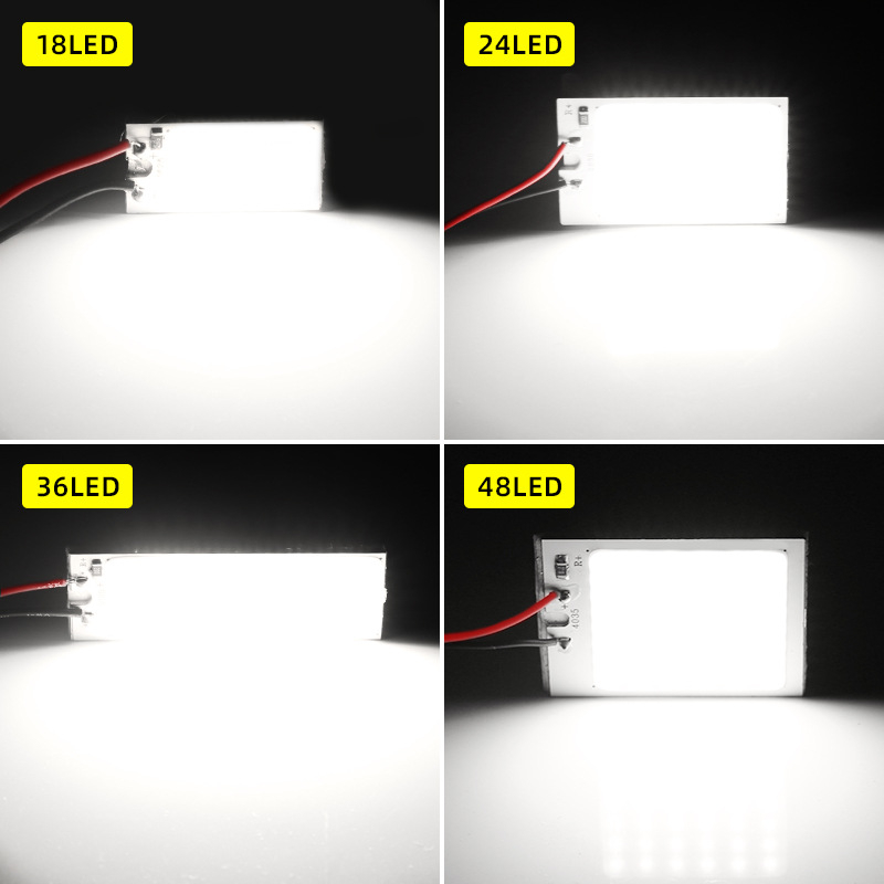 Unutarnja LED COB plafonska svjetiljka za automobil, 12V, 3W, 36 lm, dvostruka vrh T10
