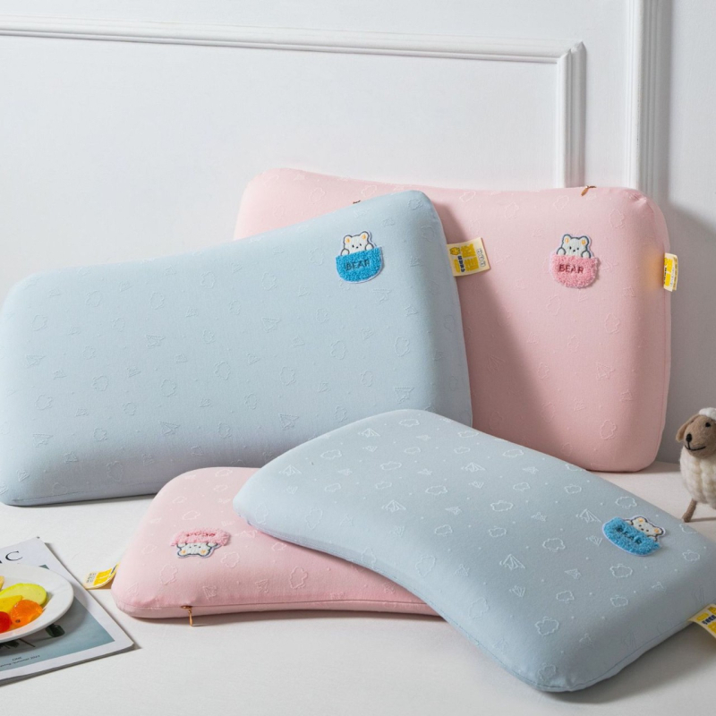Βρεφικό μαξιλάρι σιλικόνης για διαμόρφωση, ορθογώνιο σχήμα, γέμισμα σιλικόνης, βαμβακερή κάλυψη, αναπνεόμενο