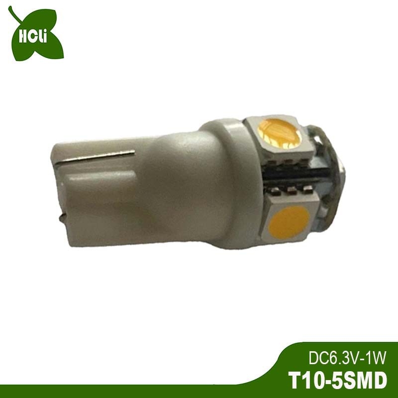 LED svjetlo za unutrašnjost automobila, model T10-5SMD, 5050 LED, 120-130 lm, DC 3-24V