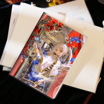 Notebook X Anime s PP koricama, ljepilno povezivanje, papir 120 g, 60 stranica, japansko-korejski sladak stil