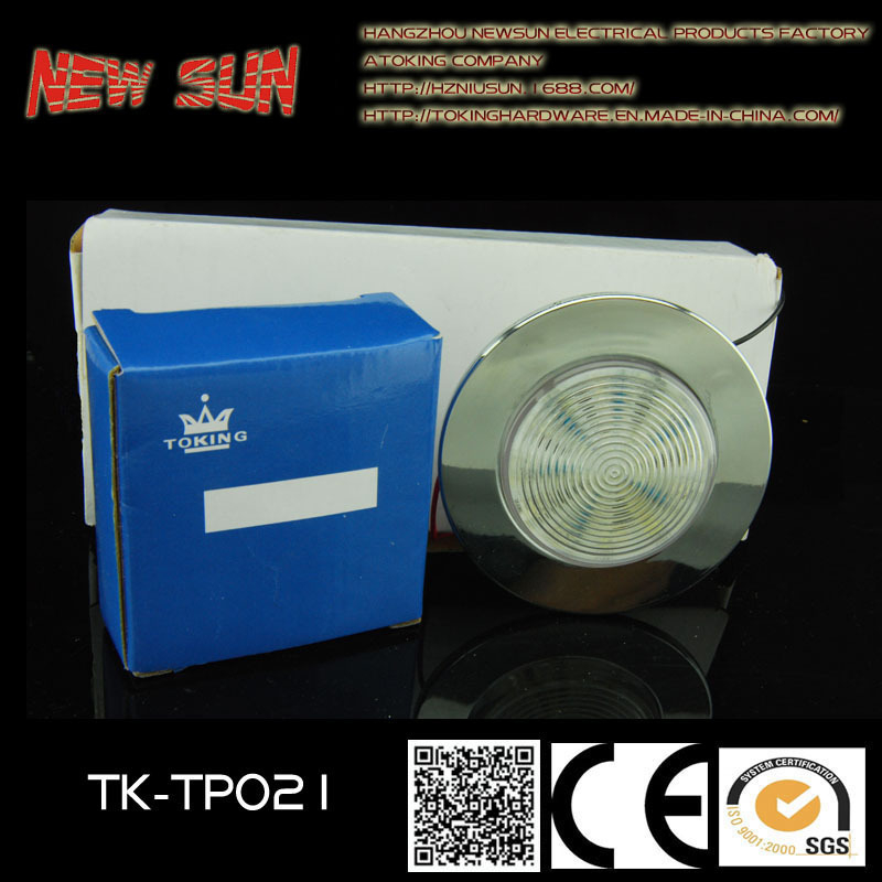 NEWSUN RV LED stropna svjetiljka TK-TP013, 1.5W, 12/24V, LED F5, PC kućište, za RV, automobil, kamion i prikolicu