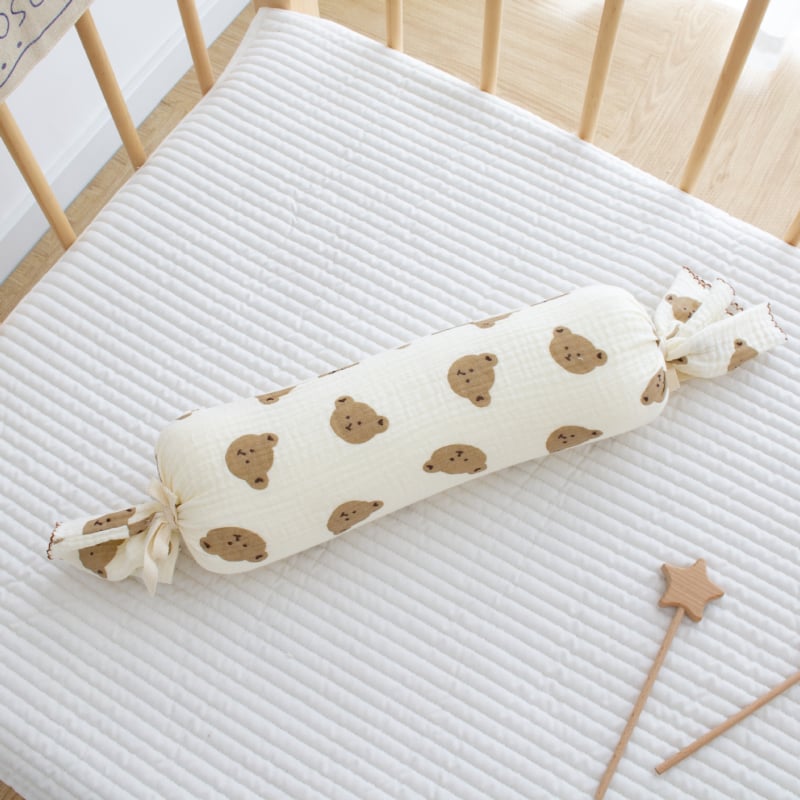 Dječji cilindrični jastuk u obliku bombona za udoban bočni san, crtani stil (materijal: gaža; dob: 1–3 godine; sezona: proljeće 2024)