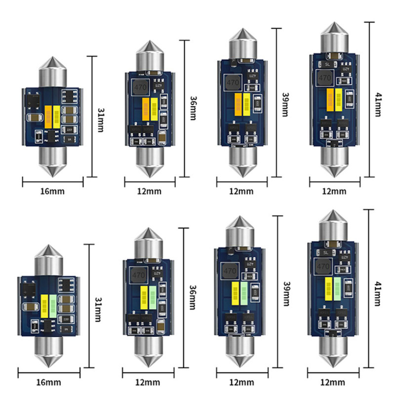 LED automobilno krovo svjetlo FT-1860-2WB-36MM, aluminij 6063, 3.6W, 364 lm, 10-18V, 6500K