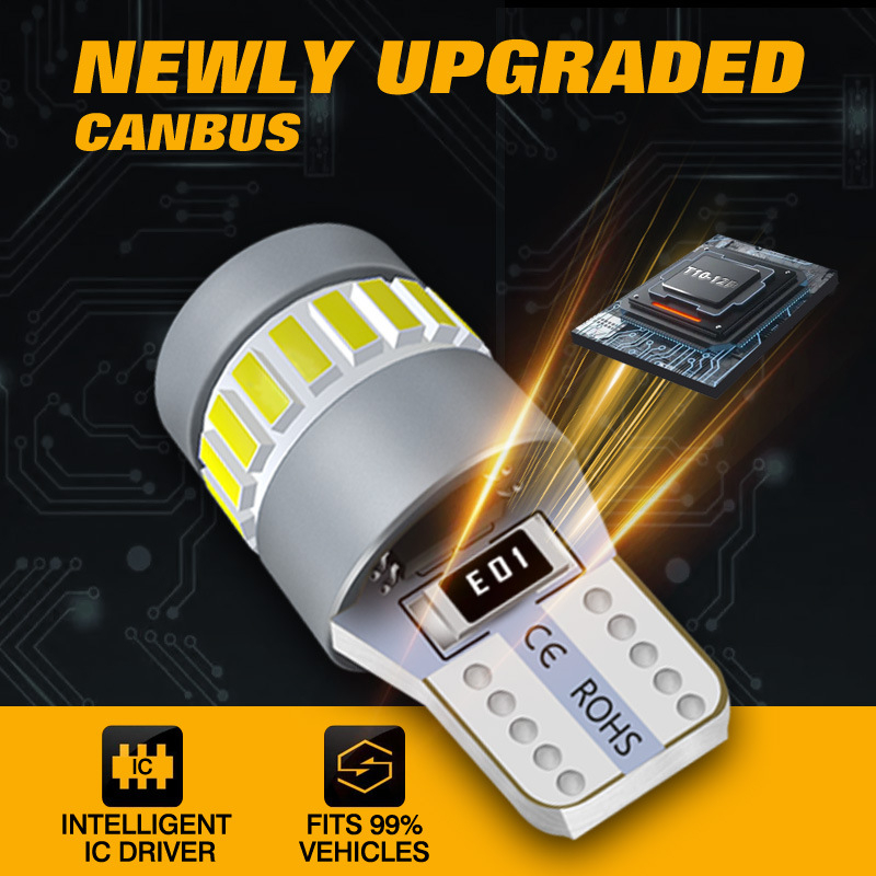 T10 CANBUS LED Žarulja za Instrument Ploću i Krovno Svjetlo, 12V DC, 2W, 250 lm, 6000K, IP65